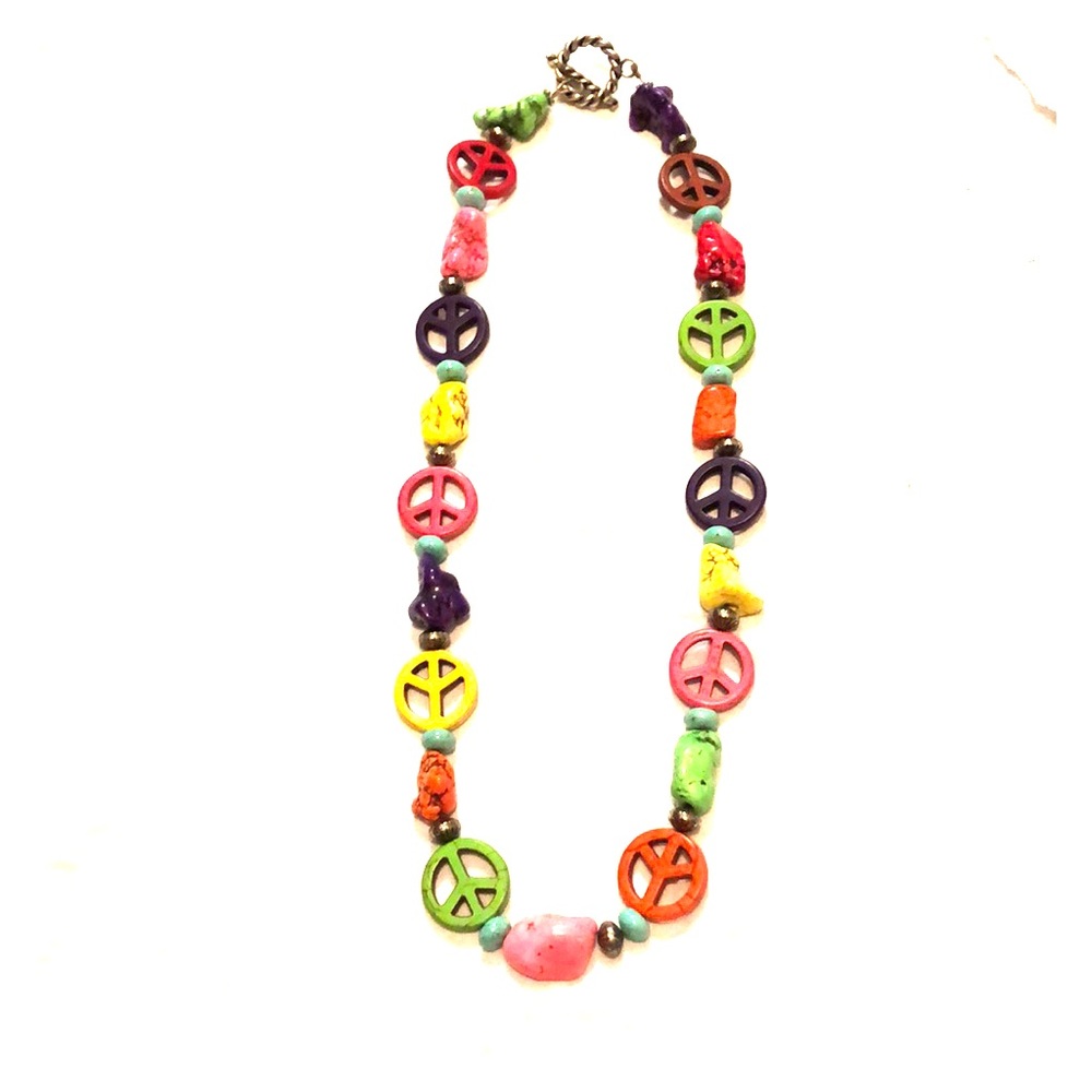 Western style peace necklace